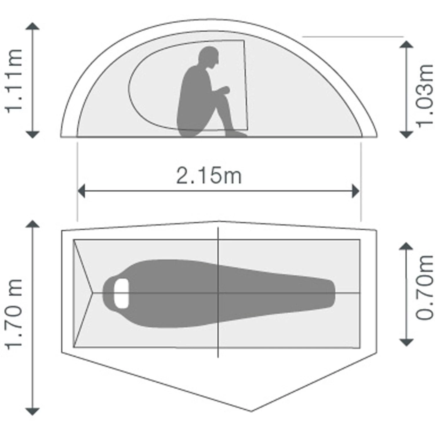 EXPED Mira I HL - Leichtes 1-Personen-Zelt 4 EXPED Mira I HL - Leichtes 1-Personen-Zelt – Bild 4