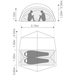 EXPED Outer Space II - 2-Personen-Zelt -Camping Verkäufe exped outer space ii 2 personen zelt ep 7640445457316 1