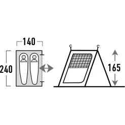 HIGH PEAK Tour 2.0 Inner - Innenzelt 5 HIGH PEAK Tour 2.0 Inner - Innenzelt -Camping Verkäufe high peak tour 2 0 inner innenzelt hip 14168 1