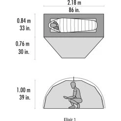 MSR Elixir 1 - Ein-Personen-Zelt -Camping Verkäufe msr elixir 1 ein personen zelt cd 10330 6