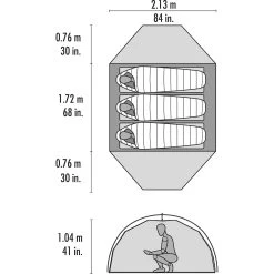 MSR Elixir 3 - Drei-Personen-Zelt -Camping Verkäufe msr elixir 3 drei personen zelt cd 10332 4