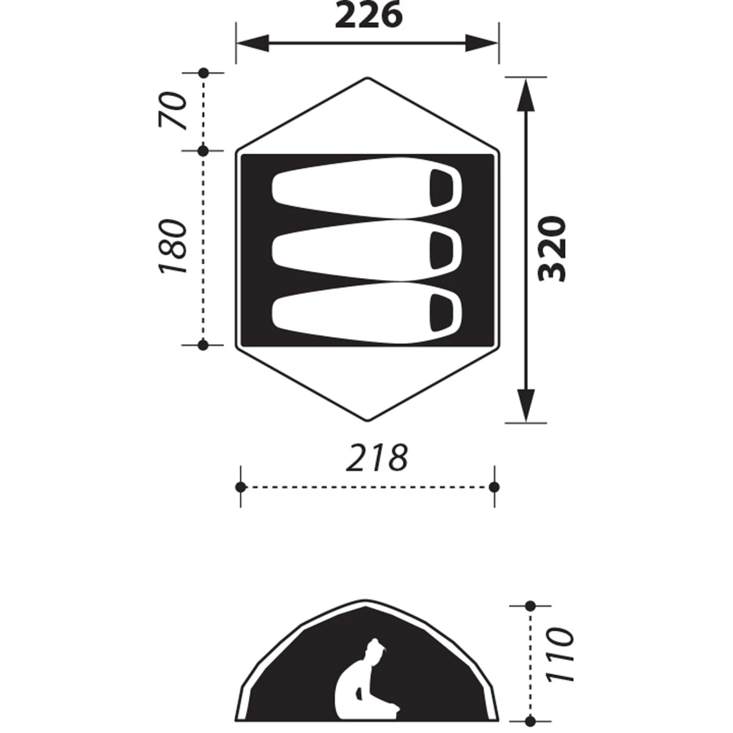NOMAD Jade 3 Premium - Kuppelzelt 2 NOMAD Jade 3 Premium - Kuppelzelt – Bild 2