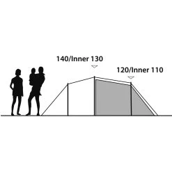 Outwell Earth 4 - Vier-Personen-Tunnel-Zelt -Camping Verkäufe outwell earth 4 vier personen tunnel zelt green grey rl 150172 2