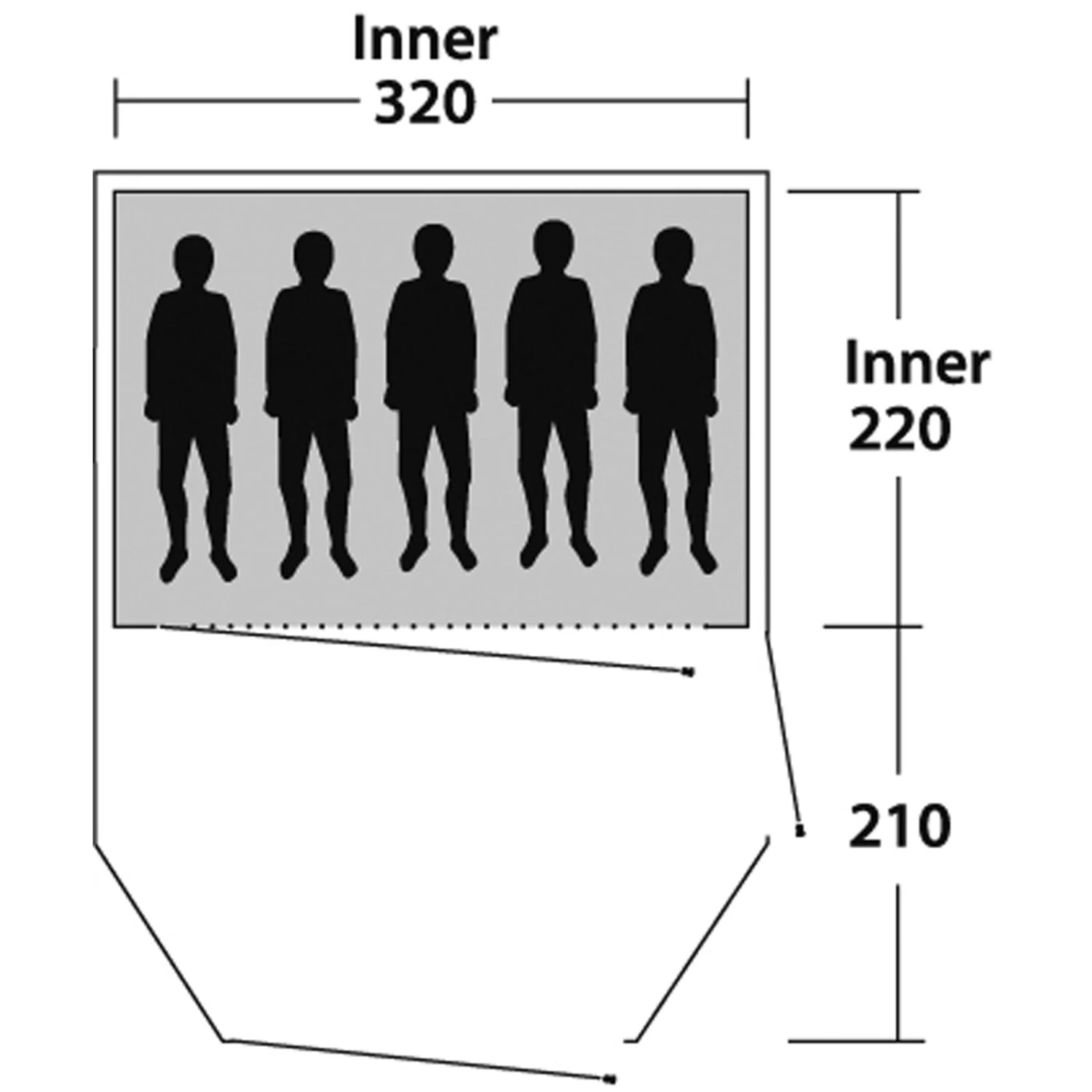 Outwell Earth 5 - Fünf-Personen-Tunnel-Zelt 3 Outwell Earth 5 - Fünf-Personen-Tunnel-Zelt – Bild 3
