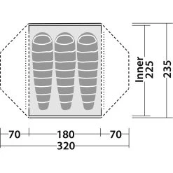 Robens Lodge 3 - Drei-Personen-Kuppelzelt -Camping Verkäufe robens lodge 3 drei personen kuppelzelt green rl 152008 3