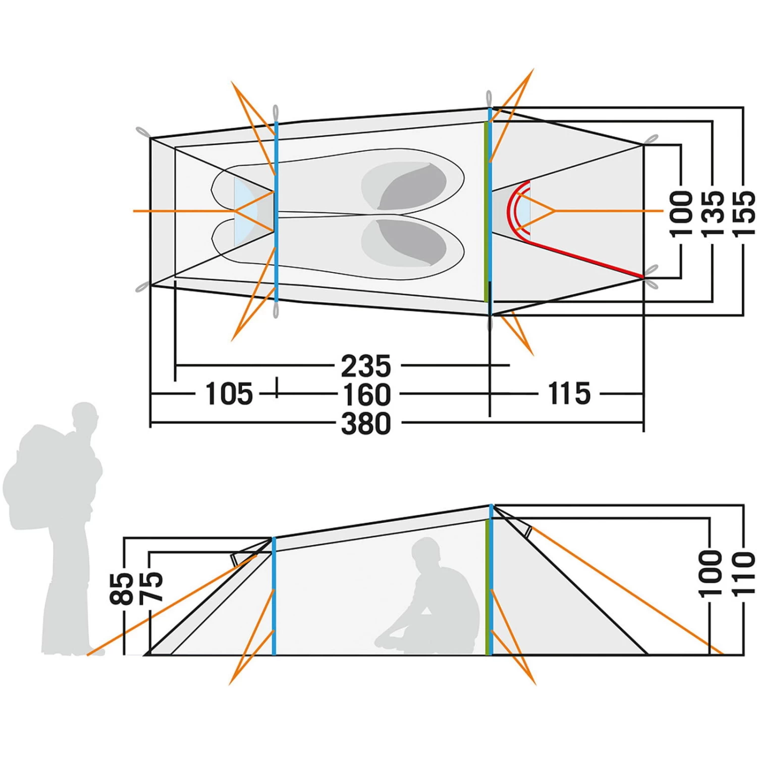 Tatonka Gargia 2 - Zwei-Personen-Zelt 3 Tatonka Gargia 2 - Zwei-Personen-Zelt – Bild 3