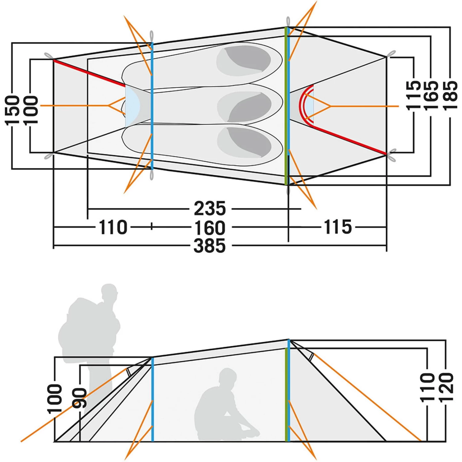Tatonka Gargia 3 - Drei-Personen-Zelt 3 Tatonka Gargia 3 - Drei-Personen-Zelt – Bild 3
