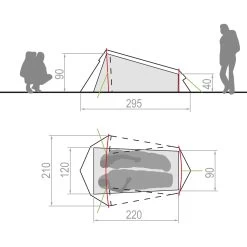 VAUDE Arco 1-2P - Tunnelzelt -Camping Verkäufe vaude arco 1 2p tunnelzelt 12257 4590 6