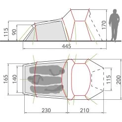 VAUDE Chapel L XT 3P - 3-Seasons Zelt 11 VAUDE Chapel L XT 3P - 3-Seasons Zelt -Camping Verkäufe vaude chapel l xt 3p vau 12823 4510 5
