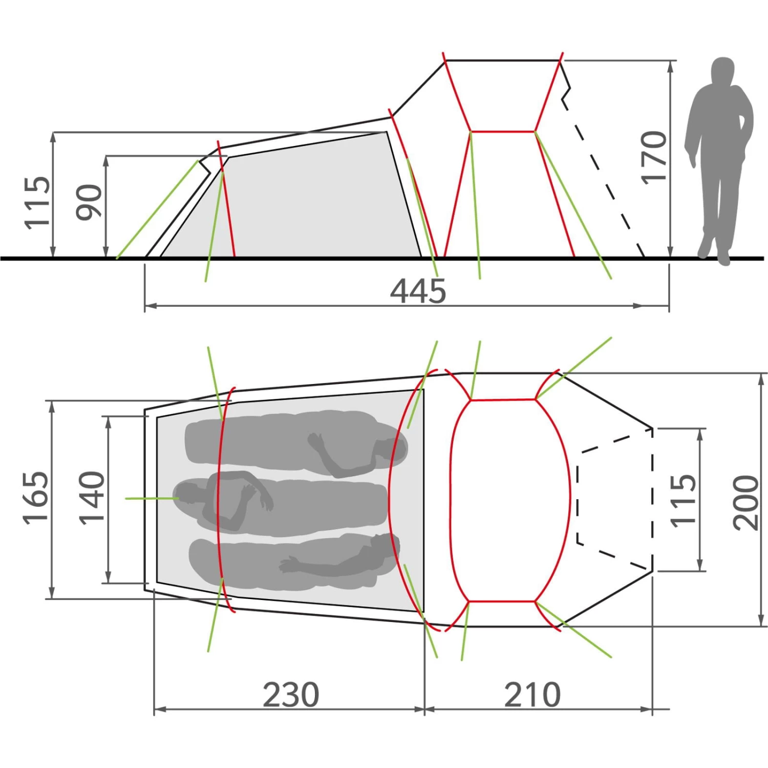 VAUDE Chapel L XT 3P - 3-Seasons Zelt 6 VAUDE Chapel L XT 3P - 3-Seasons Zelt – Bild 6