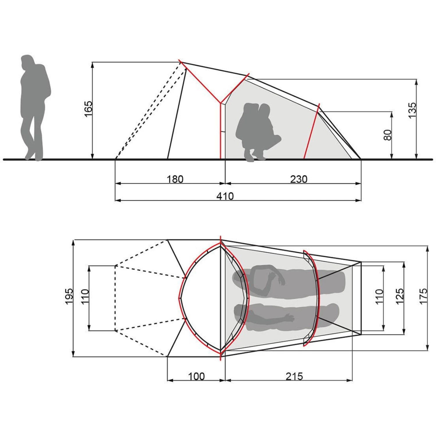 VAUDE Chapel SUL XT 2P - 2-Personen-Zelt 2 VAUDE Chapel SUL XT 2P - 2-Personen-Zelt – Bild 2