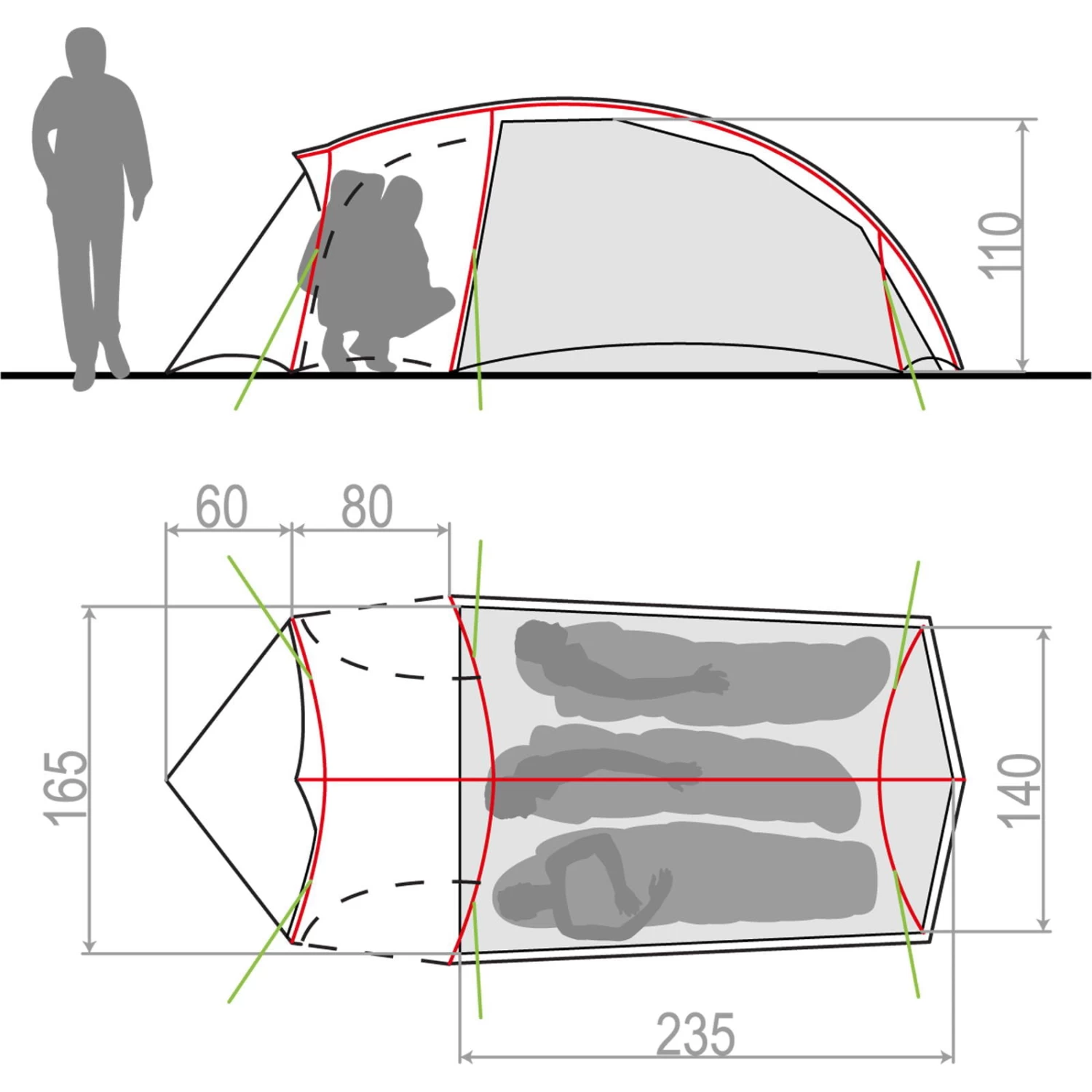 VAUDE Hogan SUL XT 2-3P - 3-Seasons Zelt 2 VAUDE Hogan SUL XT 2-3P - 3-Seasons Zelt – Bild 2