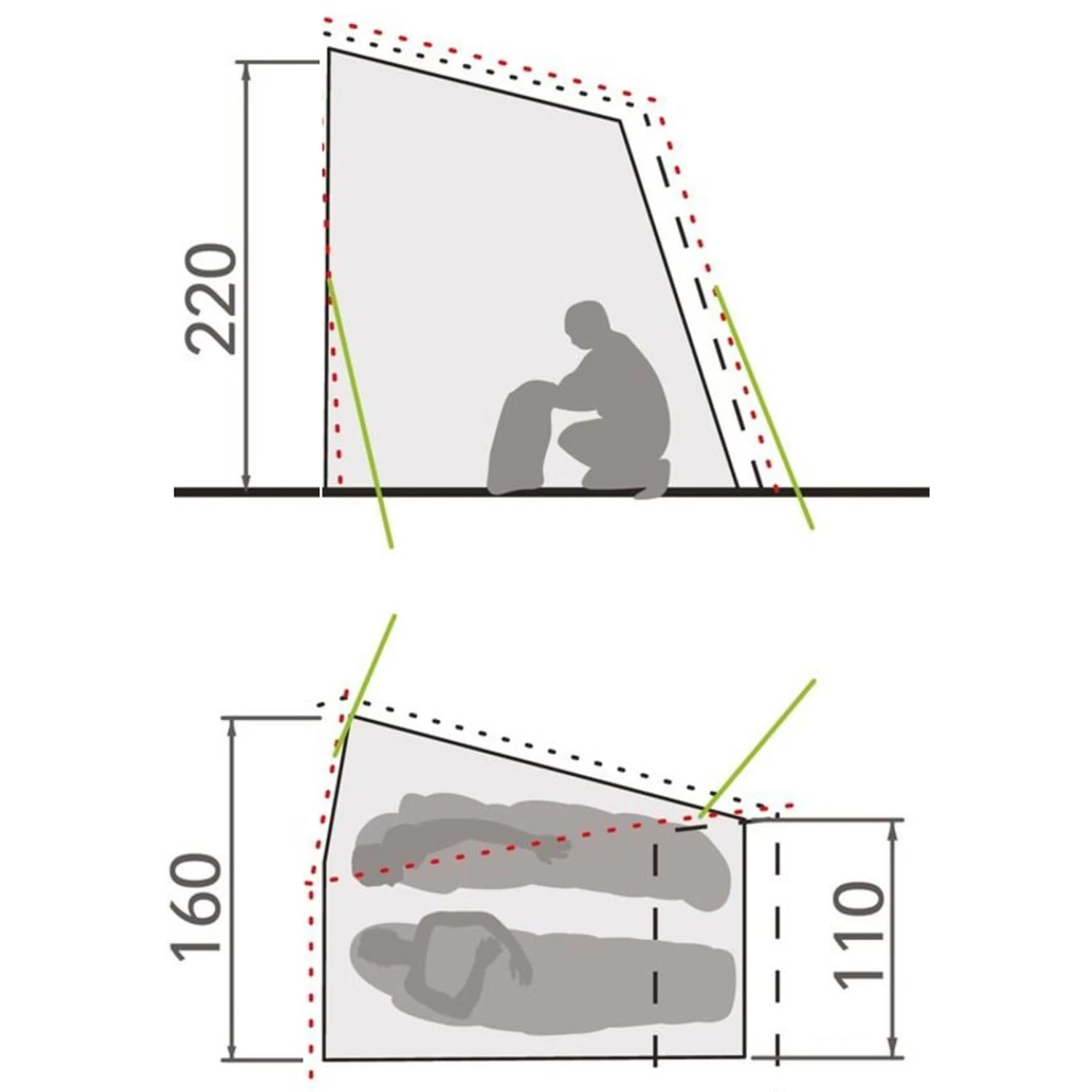 VAUDE Innertent Drive Van - Innenzelt 2 VAUDE Innertent Drive Van - Innenzelt – Bild 2