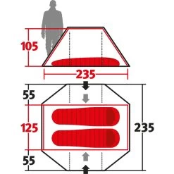 Wechsel Pioneer Zero-G - 2-Personen-Zelt 18 Wechsel Pioneer Zero-G - 2-Personen-Zelt -Camping Verkäufe wechsel pioneer zero g 2 personen zelt green wec 231054 2