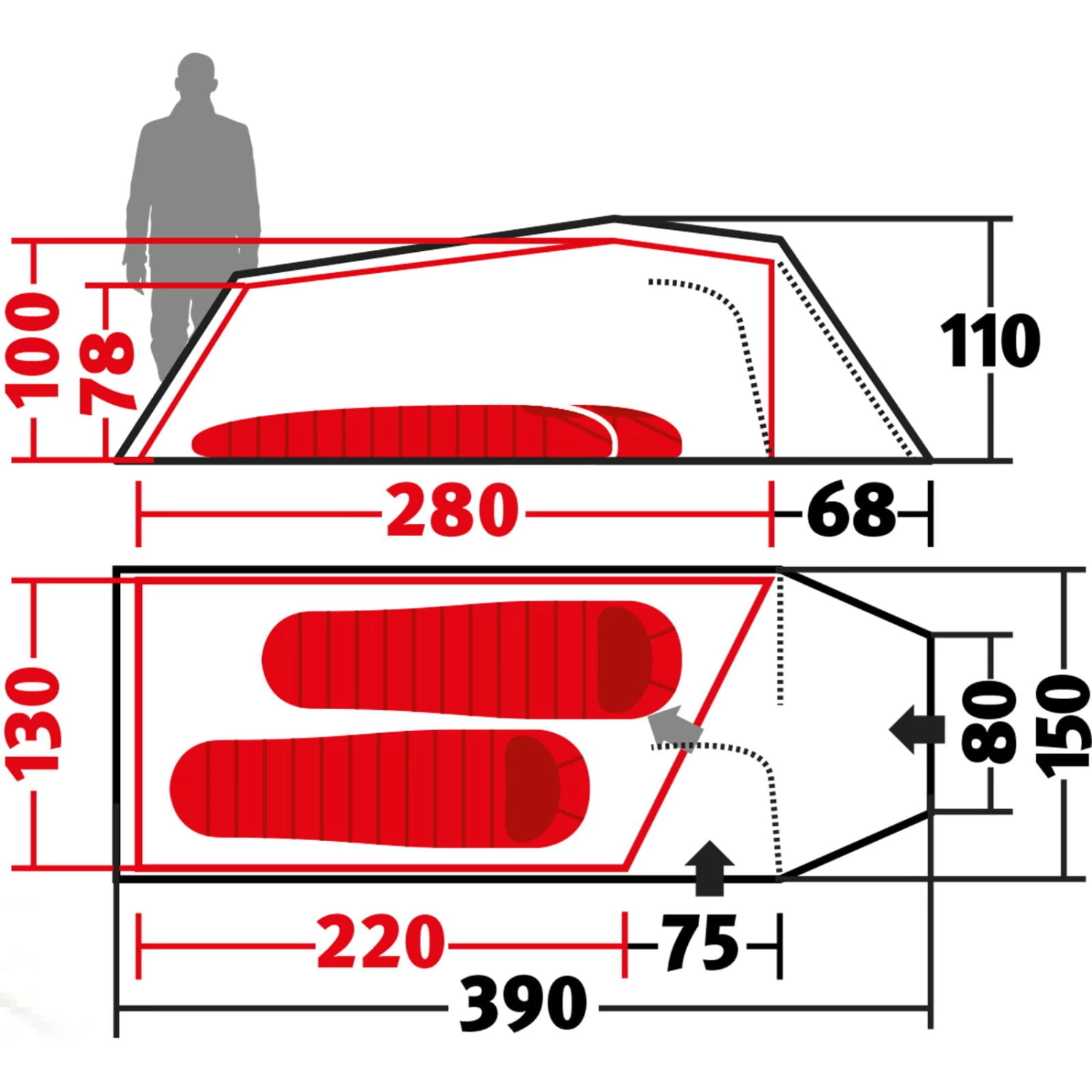 Wechsel Tempest 2 Zero-G - 2-Personen-Zelt 3 Wechsel Tempest 2 Zero-G - 2-Personen-Zelt – Bild 3